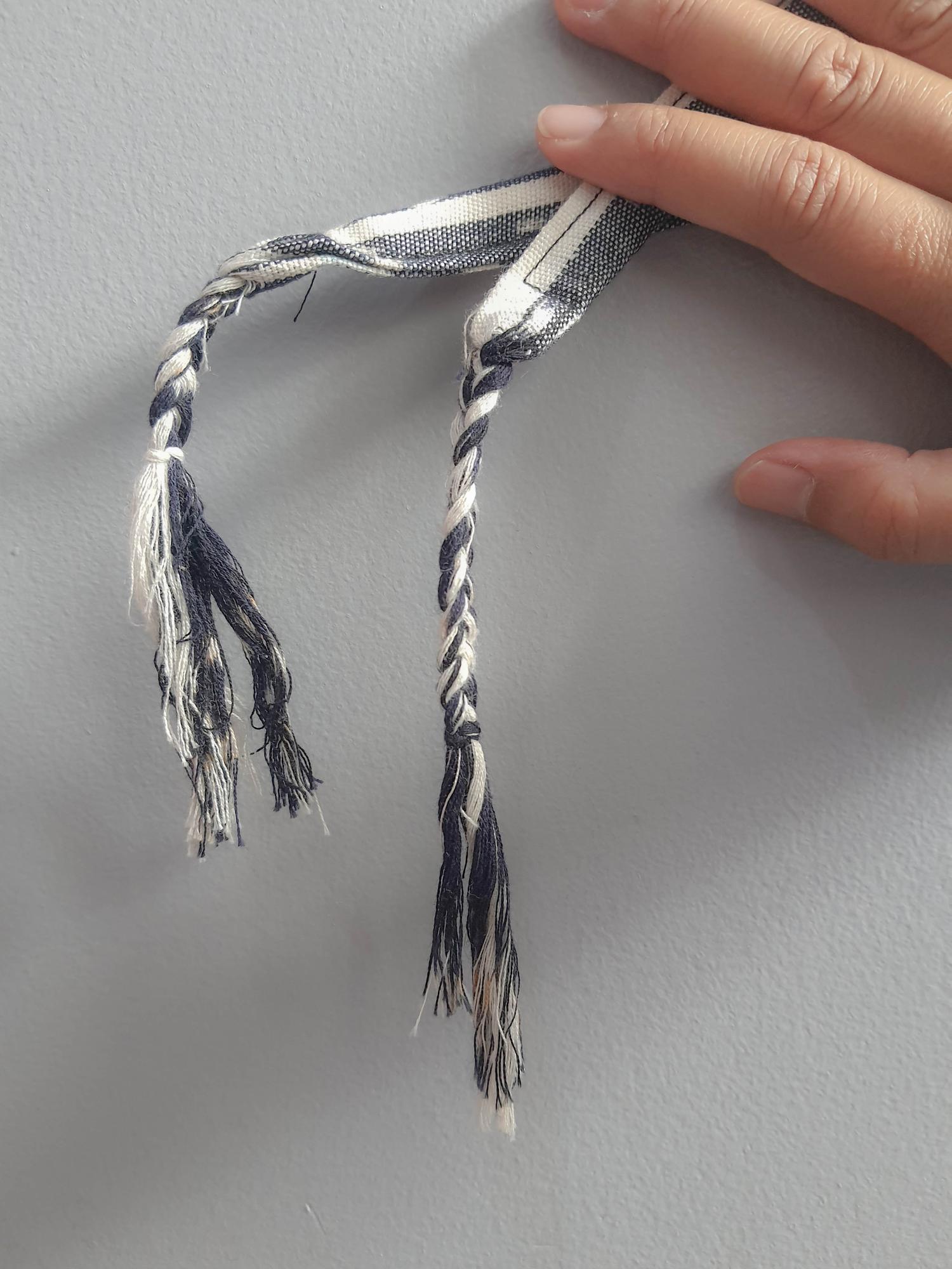 Limited edition embroidered scarf in neutral tones